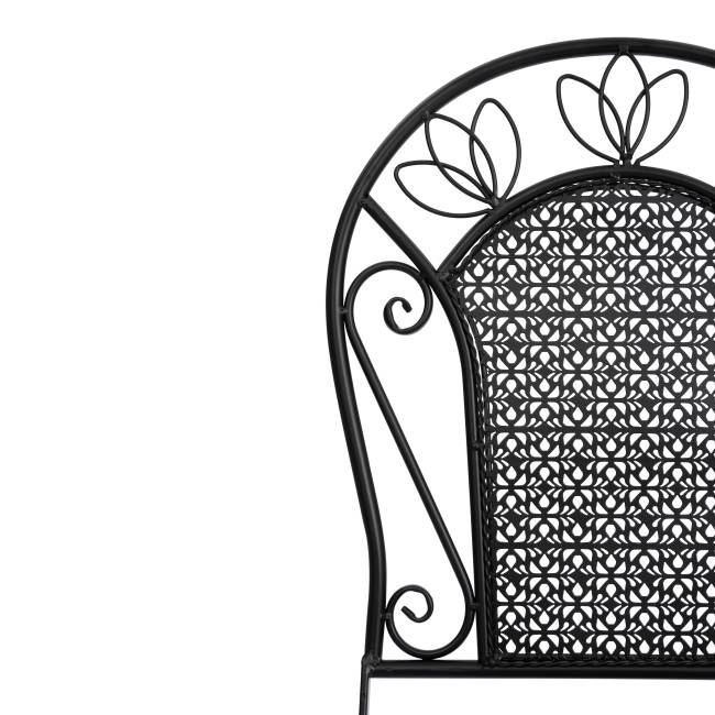 Комплект (стол + 2 стула) Secret de Maison Амальфи/Amalfi металл, черный (Комплект из 2 шт.) черный металл