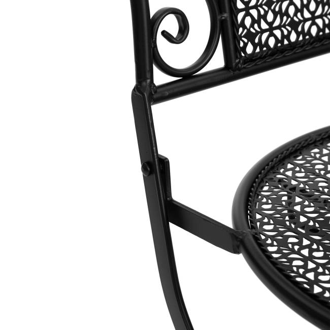 Комплект (стол + 2 стула) Secret de Maison Амальфи/Amalfi металл, черный (Комплект из 2 шт.) черный металл