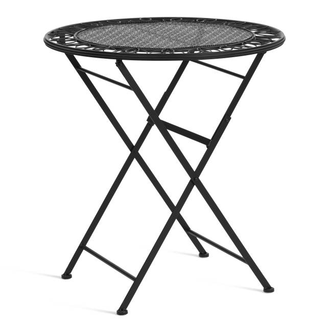 Комплект (стол + 2 стула) Secret de Maison Амальфи/Amalfi металл, черный (Комплект из 2 шт.) черный металл