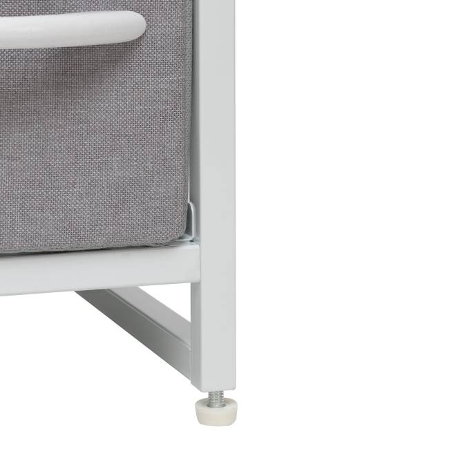 Комод Leset Ноа 4 ящ. узкий Белый Светло-серый