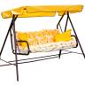 Качели садовые 2-х местные Бари, коричневый, жёлтый