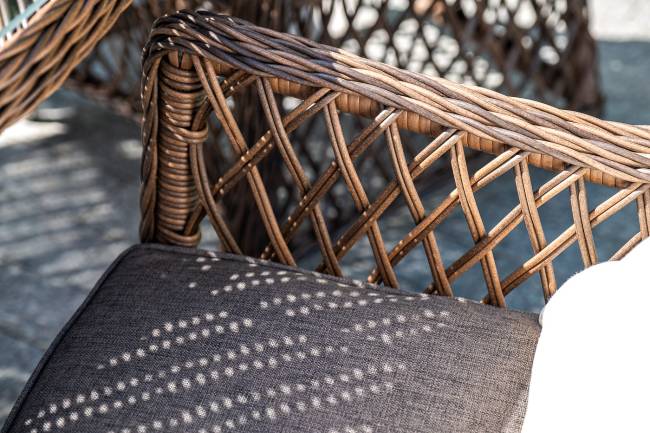 "Латте" плетеное кресло из искусственного ротанга, цвет коричневый "Латте" плетеное кресло из искусственного ротанга, цвет коричневый