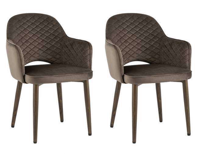 Стул Венера диамант велюр коричневый 2 шт Стул Венера диамант велюр коричневый 2 шт