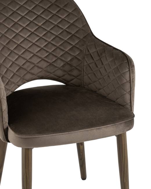 Стул Венера диамант велюр коричневый 2 шт Стул Венера диамант велюр коричневый 2 шт