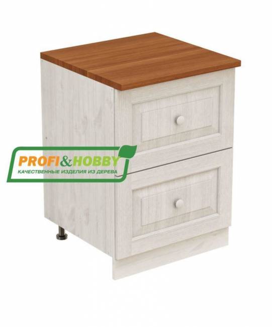 Тумба 2 ящика 600 х 560 х 720 сосна, без покраски Тумба 2 ящика 600 х 560 х 720 сосна, без покраски