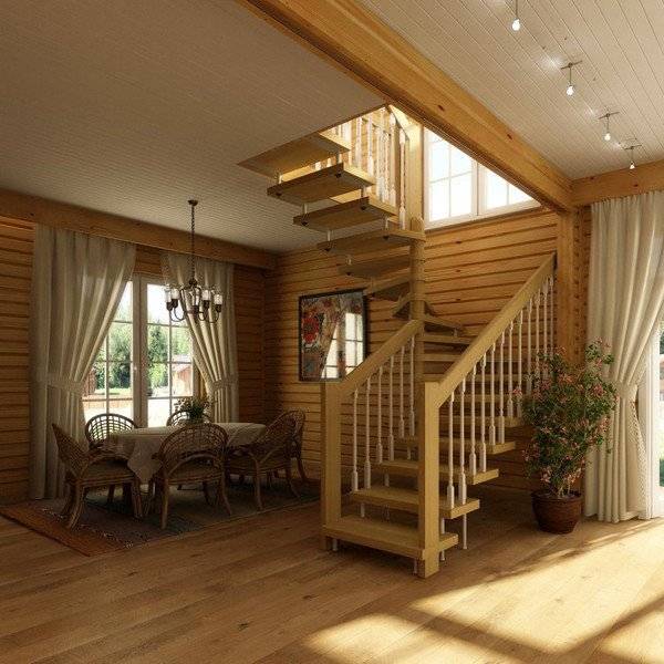 Лестница из бука ЛМ-31 Лестница из бука ЛМ-31