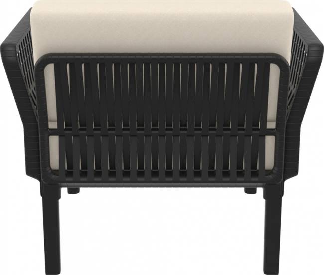 Комплект пластиковой мебели Portofino Lounge черный, бежевый