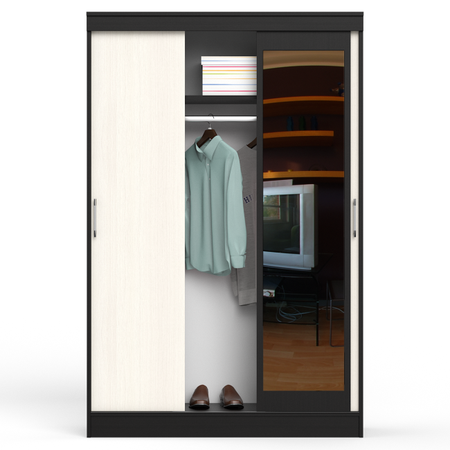 Шкаф-купе СВК-1300 цвет венге/дуб лоредо