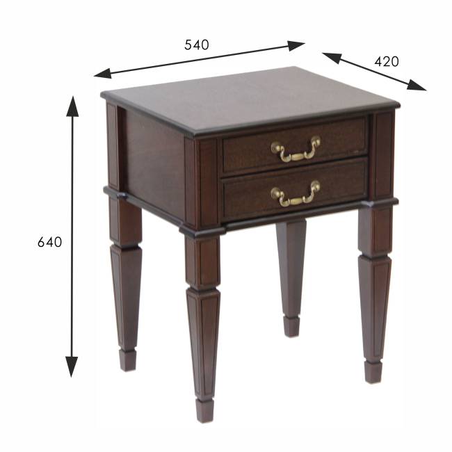 Тумба Васко В 118Н темно-коричневый/патина