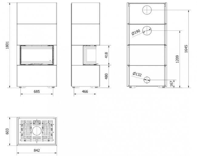 Каминокомплект Home Easy Box с топкой NBC