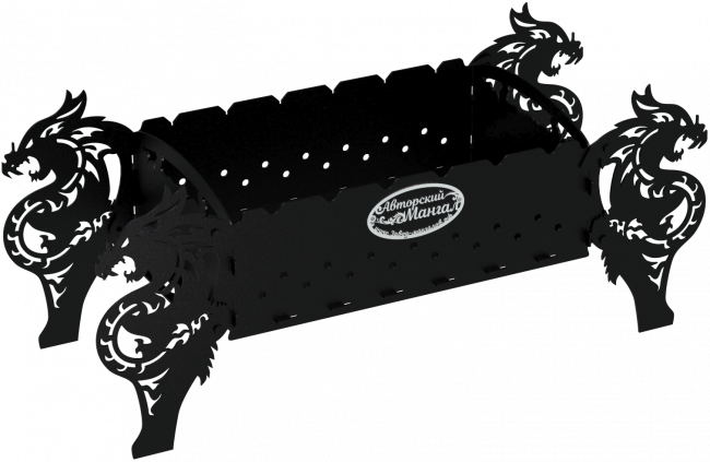 Мангал разборный "Четыре Дракона", стандарт, ST3, 3мм Мангал разборный "Четыре Дракона", стандарт, ST3, 3мм