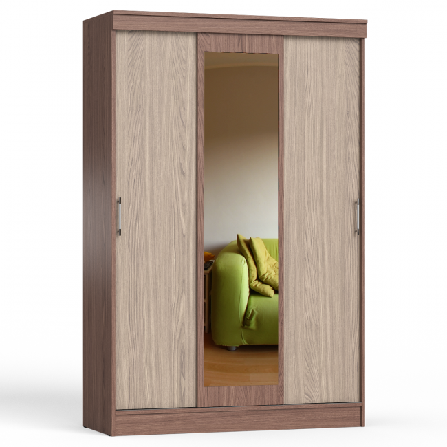 Шкаф-купе СВК-1300 цвет ясень шимо светлый/ясень шимо тёмный Шкаф-купе СВК-1300 цвет ясень шимо светлый/ясень шимо тёмный