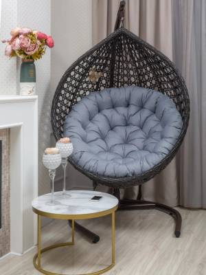 Подвесное кресло из искусственного ротанга "FRESCO-XL", коричневый