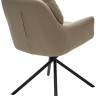 Стул РАЛЬФ ДАНС 180 град. поворотн, ORACUL 162 Бежевый, экокожа / Черный каркас M-City