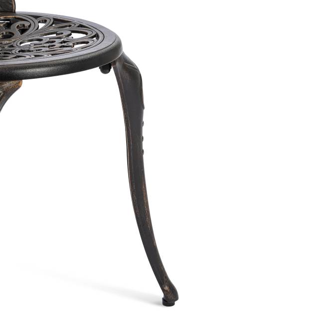 Комплект Secret de Maison Romance/Романс (стол+2 стула) алюминиевый сплав, D60/H67, 53х41х89см, бронзовый бронза/bronze алюминиевый сплав