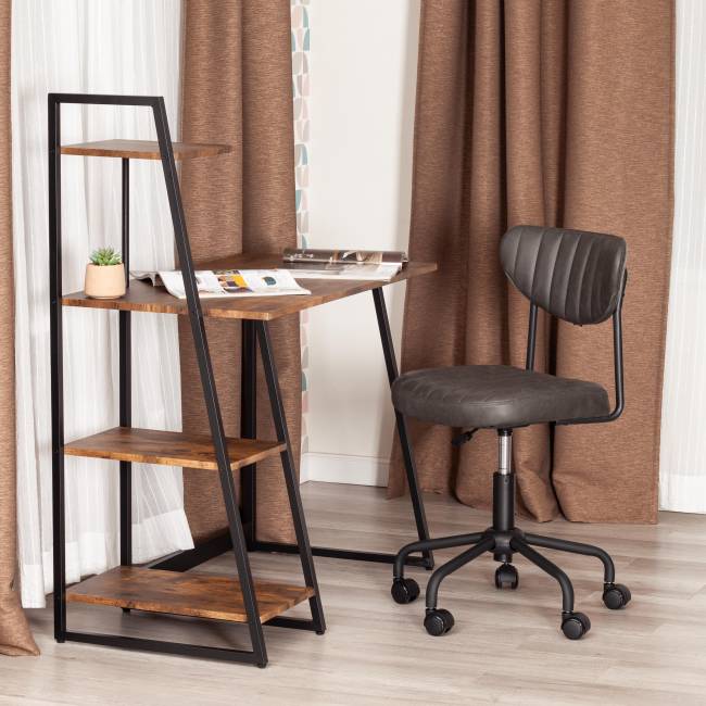 Кресло SLIM иск. кожа, Grey (Cерый) , 54х54х90 см серый иск. кожа Кресло SLIM иск. кожа, Grey (Cерый) , 54х54х90 см серый иск. кожа