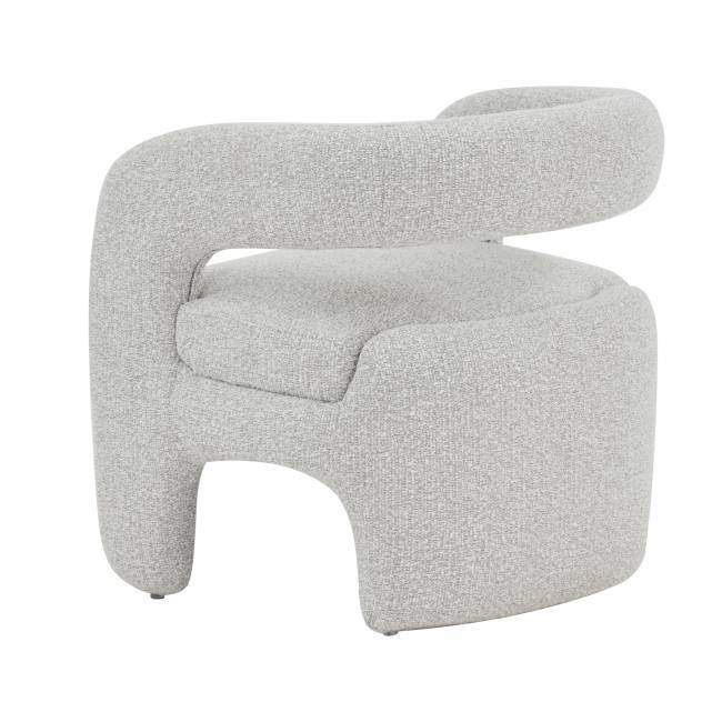 Кресло лаунж Bones жемчужный