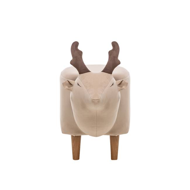 Пуф Leset Оленёнок V18 бежевый, компаньон V23 молочный шоколад Бук