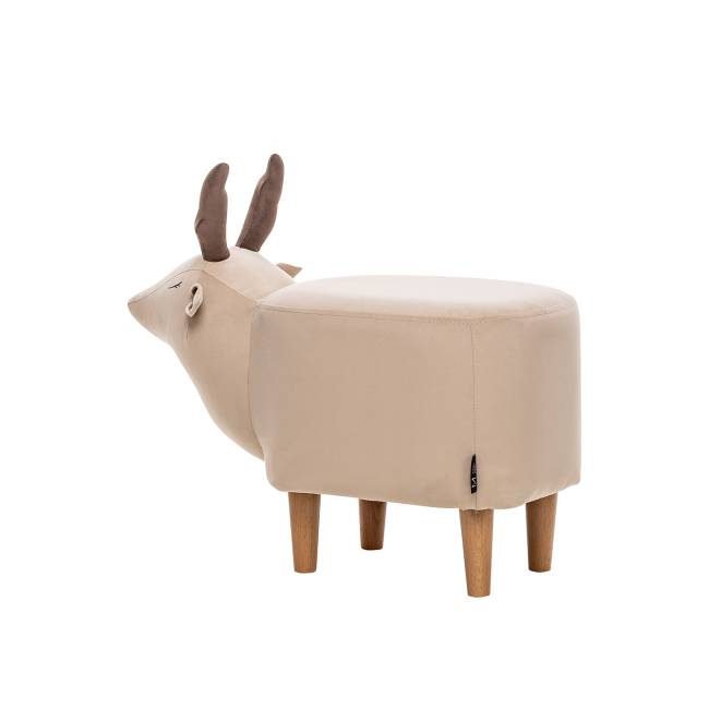 Пуф Leset Оленёнок V18 бежевый, компаньон V23 молочный шоколад Бук