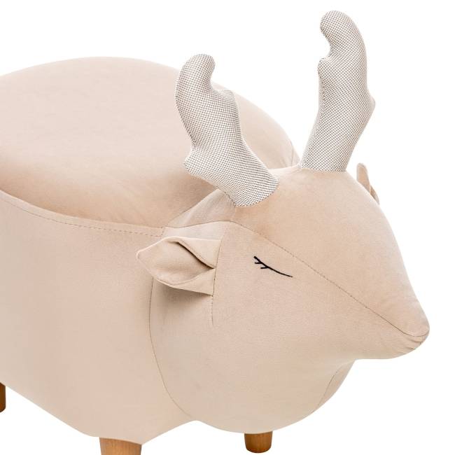 Пуф Leset Maral COMBI V18 бежевый, компаньон Milos 02 белый Бук Пуф Leset Maral COMBI V18 бежевый, компаньон Milos 02 белый Бук