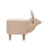 Пуф Leset Оленёнок V18 бежевый, компаньон Milos 02 белый Бук