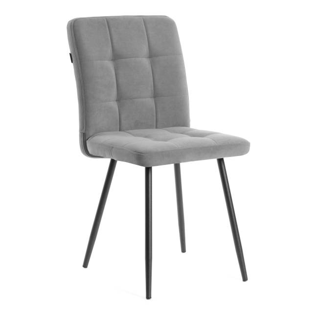 Комплект кресло+стул Medeo/Медео LT, велюр, серый/черный, 29 серый/черный флок