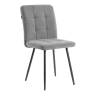 Комплект кресло+стул Medeo/Медео LT, велюр, серый/черный, 29 серый/черный флок
