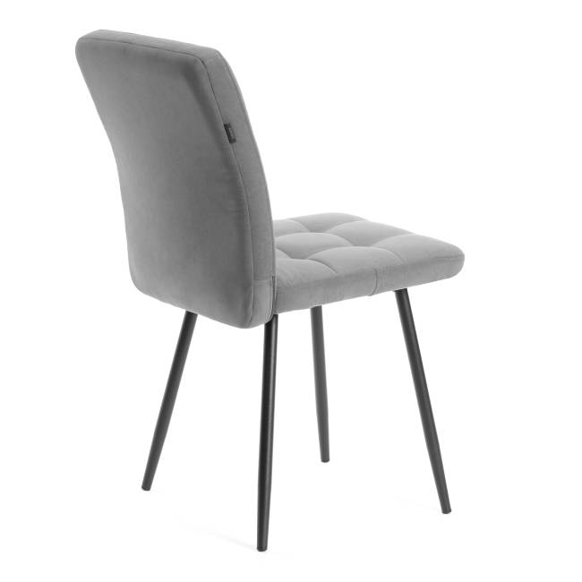 Комплект кресло+стул Medeo/Медео LT, велюр, серый/черный, 29 серый/черный флок