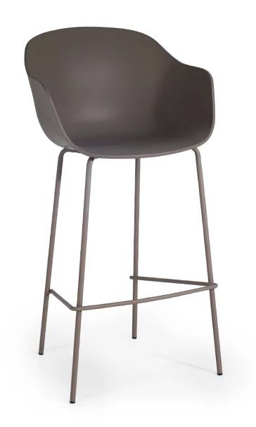 Кресло барное пластиковое Globe-K Bar тортора 610х580х1120 мм Кресло барное пластиковое Globe-K Bar тортора 610х580х1120 мм