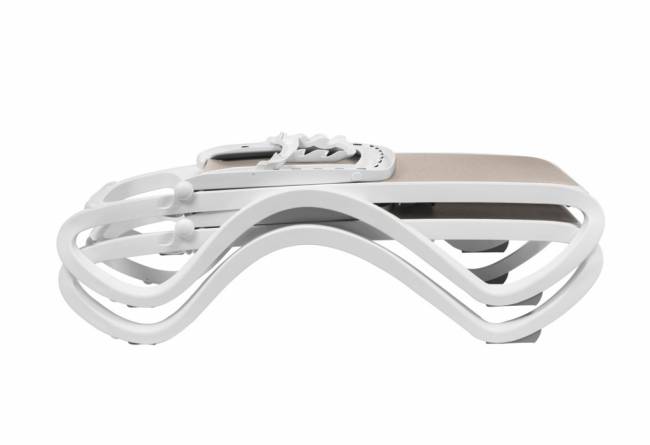 Шезлонг-лежак пластиковый Omega тортора 1700-1945х690х910 мм