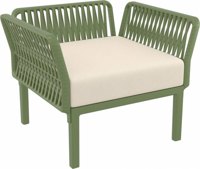 Комплект пластиковой мебели Portofino Lounge оливковый, бежевый Комплект пластиковой мебели Portofino Lounge оливковый, бежевый