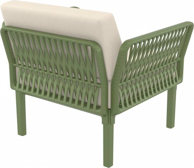 Комплект пластиковой мебели Portofino Lounge оливковый, бежевый Комплект пластиковой мебели Portofino Lounge оливковый, бежевый