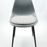 Стул Туссе чёрный /серый, серый ГЛ