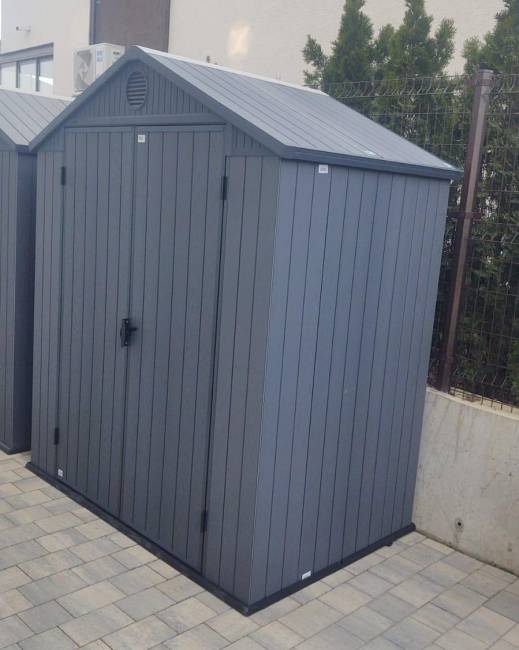 Сарай "Дарвин 6х4" (размеры 183 х 121 см), серый Сарай "Дарвин 6х4" (размеры 183 х 121 см), серый