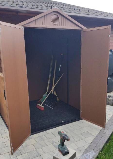 Сарай "Дарвин 6х6" (размеры 183 х 182 см), коричневый Сарай "Дарвин 6х6" (размеры 183 х 182 см), коричневый