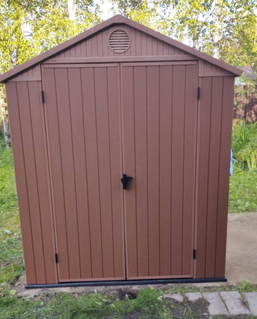 Сарай "Дарвин 6х6" (размеры 183 х 182 см), коричневый Сарай "Дарвин 6х6" (размеры 183 х 182 см), коричневый