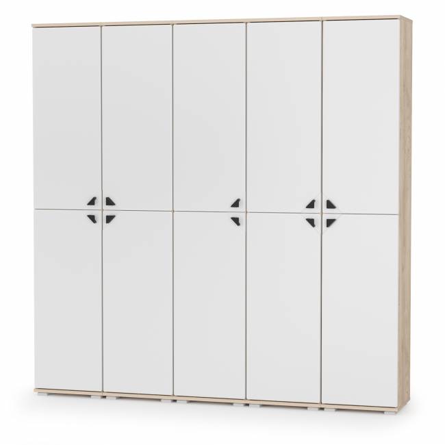 Глухие шкафы Бостон № 50 цвет дуб эндгрейн элегантный/фасады МДФ милк рикамо софт Глухие шкафы Бостон № 50 цвет дуб эндгрейн элегантный/фасады МДФ милк рикамо софт