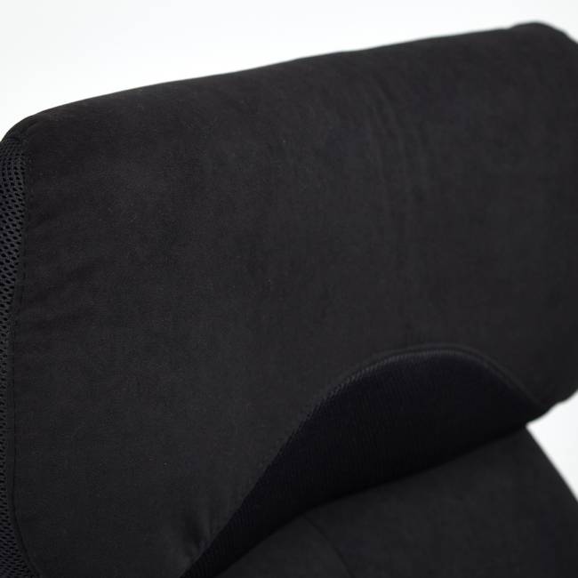 Кресло DUKE флок/ткань, черный/черный , 35/TW-11