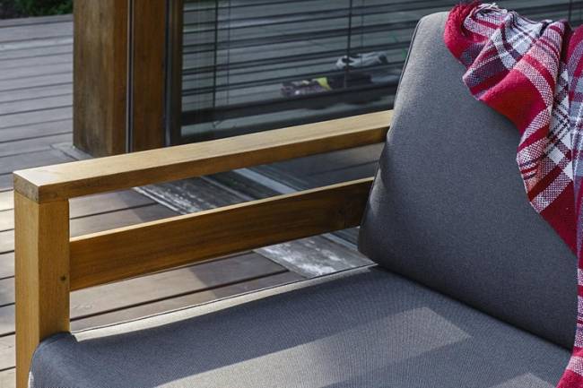 Софа BOOKA 2-х местная с правым подлокотником из акации Joygarden Софа BOOKA 2-х местная с правым подлокотником из акации Joygarden