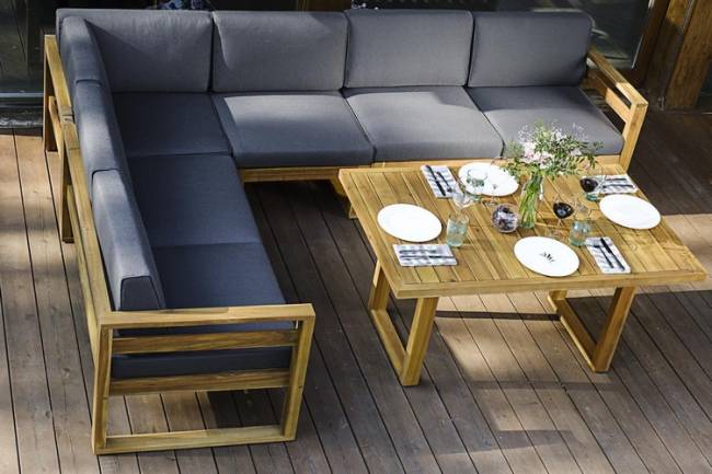 Софа BOOKA 2-х местная с правым подлокотником из акации Joygarden Софа BOOKA 2-х местная с правым подлокотником из акации Joygarden