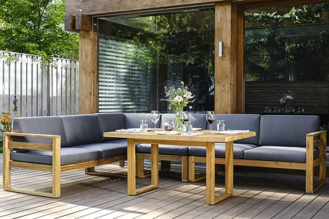 Софа BOOKA 2-х местная с правым подлокотником из акации Joygarden Софа BOOKA 2-х местная с правым подлокотником из акации Joygarden