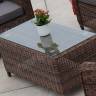 "Кон Панна" столик журнальный из искусственного ротанга, цвет коричневый "Кон Панна" столик журнальный из искусственного ротанга, цвет коричневый