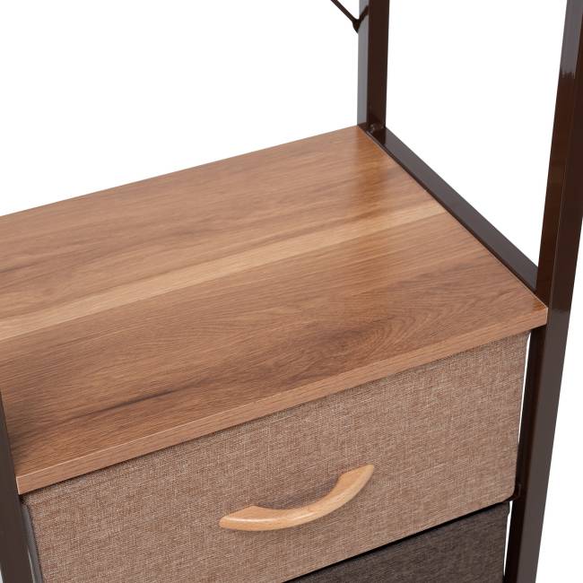 Комод Leset Локи с вешалкой Коричневый Светло-коричневый, темно-коричневый Комод Leset Локи с вешалкой Коричневый Светло-коричневый, темно-коричневый