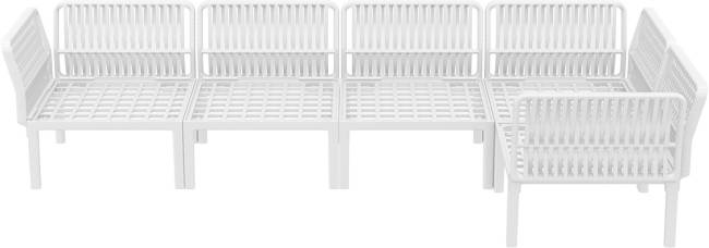 Комплект пластиковой мебели Portofino Lounge Corner белый, бежевый