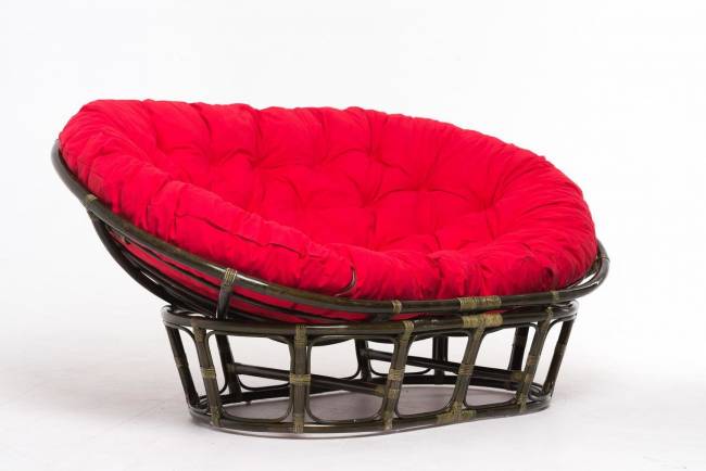 Кресло "MAMASAN" олива красная подушка Кресло "MAMASAN" олива красная подушка