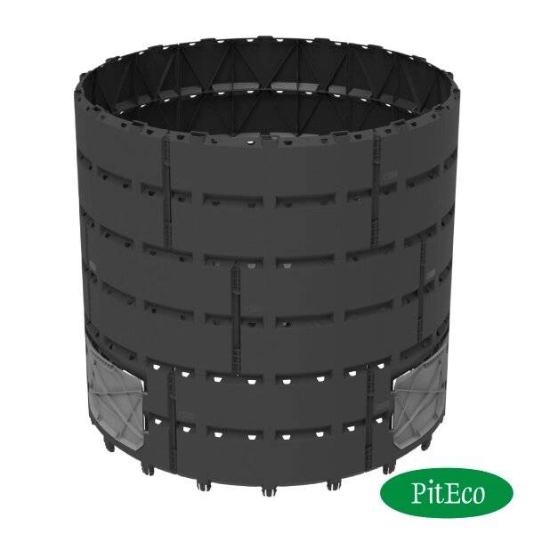 Компостер Piteco 1200 л чёрный Компостер Piteco 1200 л чёрный