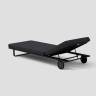 Шезлонг COSTA на колесах антрацит - каркас карбон