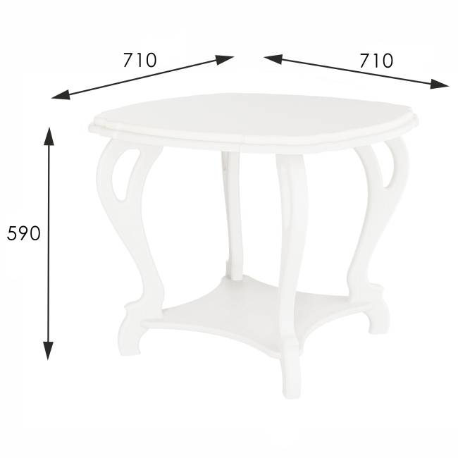 Стол журнальный Кофейный П молочный дуб Л Стол журнальный Кофейный П молочный дуб Л