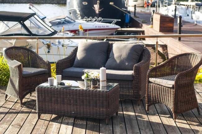 "Кон Панна" диван из искусственного ротанга двухместный, цвет коричневый "Кон Панна" диван из искусственного ротанга двухместный, цвет коричневый