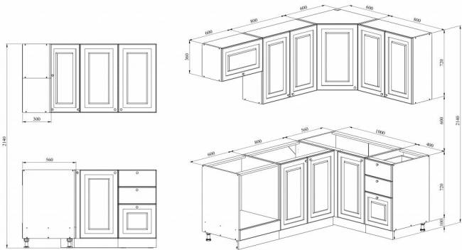 Кухня 2 х 1.4 х 2.14 м, массив сосны, эмаль Кухня 2 х 1.4 х 2.14 м, массив сосны, эмаль